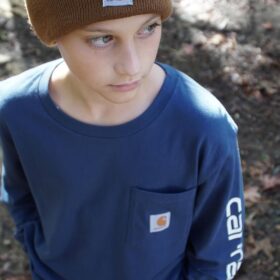 Carhartt Kids' Knit Cuff Beanie Hat - Durable Cold Weather Stretch Cap