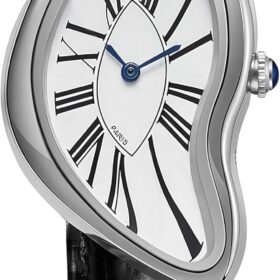 Gosasa Men's Luxury Roman Numeral Quartz Watch – Genuine Leather Business Dress Wristwatch with Waterproof Dial