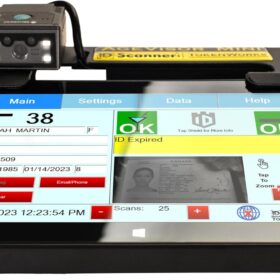 AgeVisor Mini Countertop ID Scanner – Instant Age Verification Device with Fake ID Detection, Compact Design for Bars, Nightclubs, & Liquor Stores