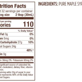 Butternut Mountain Farm 100% Pure Vermont Maple Syrup – Grade A Amber Rich Taste – All Natural Gluten Free Pancake & Waffle Topping – 32 Fl Oz Easy Pour Jug