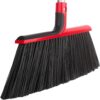 Heavy-Duty Angle Broom with 58" Long Handle – 14" Wide Sweep Stiff Bristles for Indoor, Outdoor, Garage, Patio, and Deck