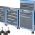 LARBANKE Modular Rolling Tool Chest with Stainless Steel Top – 8-Drawer Heavy Duty Rolling Cabinet with 360° Wheels, Foot Pads, and Interlocking System