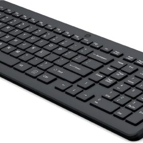 HP 150 Wired Keyboard | Full-Size USB Keyboard with Numeric Keypad | Silent Chiclet Keys, Ergonomic Design, & LED Indicators (664R5AA, Black)