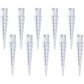 Gulfmew Wood Anchor Stripped Screw Hole Repair Kit – 10 Pcs Tapered Fixtures for Furniture, Doors & Hinges (Fits #2-16 Screws)