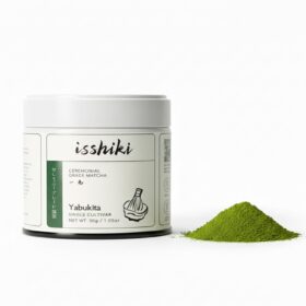 Isshiki Ceremonial Grade Matcha Powder – 30g Tin of Authentic Yabukita Green Tea from Kyoto, Japan – Rich Umami Flavor for Lattes & Traditional Tea