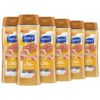 Suave Essentials Body Wash with Milk & Honey and Vitamin E – 18 Oz Bottles (Pack of 6) – Gentle, Daily Skin Cleanser with No Parabens or Phthalates