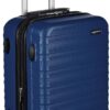 Amazon Basics 21-Inch Hardside Carry-On Spinner Luggage – Scratch-Resistant Navy Blue Hardshell Suitcase with 4 Spinner Wheels & Expansion