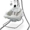 Graco DuetConnect LX Swing and Bouncer - 2-in-1 Portable Baby Seat with Vibration, 6 Speeds, and Music, Redmond