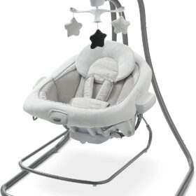Graco DuetConnect LX Swing and Bouncer - 2-in-1 Portable Baby Seat with Vibration, 6 Speeds, and Music, Redmond