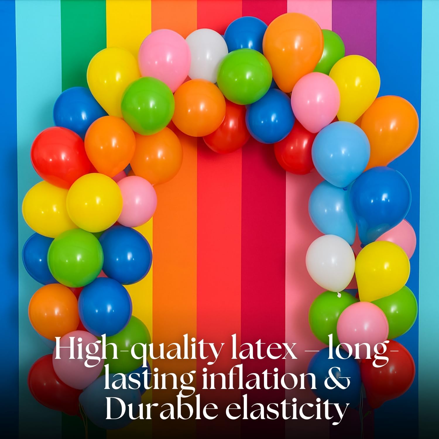 Monty 1000-Pack Assorted Latex Balloons – 7 Inch Rainbow Party Decorations for Weddings, Birthdays, Baby Showers & Events