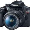 Canon EOS Rebel T7 DSLR Camera with EF 18-55mm Lens | 24.1 MP CMOS Sensor, Built-in Wi-Fi, and DIGIC 4+ Processor | Full HD Video Digital Camera Kit