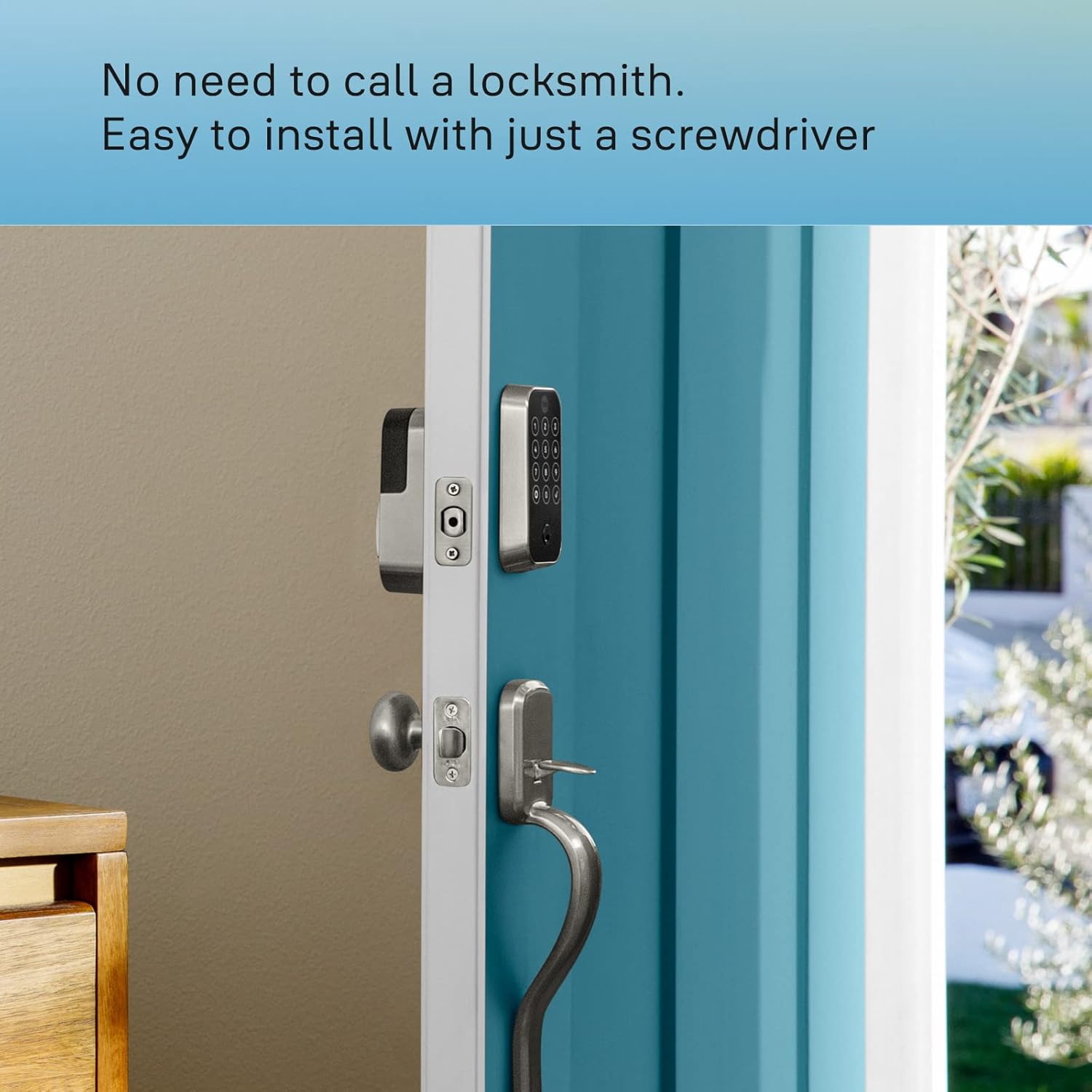 Yale Assure Lock 2 – Keyless Entry Smart Door Lock with Keypad, Auto-Lock & DoorSense™ – Satin Nickel Deadbolt (YRD420-BLE-619)