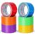 COSIMIXO Rainbow Duct Tape 6-Pack – 2 Inch x 15 Yards Heavy Duty, Waterproof & Residue-Free Color Coding Tape for Arts, Crafts, DIY, and Packaging (Red, Orange, Yellow, Green, Blue, Pink)