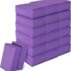 20-Pack Premium EVA Foam Yoga Blocks - High Density 9x6x3 Inch Non-Slip Exercise Bricks for Pilates, Stretching, Meditation & Physical Therapy - Purple