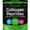 Orgain Hydrolyzed Collagen Peptides Powder – Grass Fed, Pasture Raised Protein for Hair, Skin, Nails & Joints – 20g Type I & III, Unflavored, Keto & Paleo Friendly (1lb)