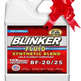 Premium Blinker Fluid Bottle - Hilarious White Elephant Gag Gift for Mechanics, Car Guys, & Adults - Prank Christmas Stocking Stuffer for Secret Santa (Made in USA)