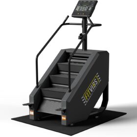 Fitvids Commercial Grade Stair Stepper Machine – Heavy Duty Cardio Climber with 15 Resistance Levels, LED Monitor, and Safety Brake System for Home Gym