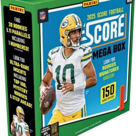 2025-26 Panini Score NFL Football Mega Box – Sealed Retail Box with Exclusive Rookies & Parallels