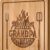 AceThrills Grill Master Bamboo Cutting Board - Engraved Gift for Grandpa, Best Grandpa Birthday & Father's Day Present, Kitchen Serving & Chopping Board (12.3" x 8.7")