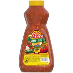 Pace Chunky Medium Salsa, 64 oz Bottle – Restaurant Style Dip for Tacos, Nachos & Chips