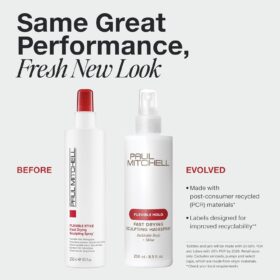 Paul Mitchell Fast Drying Sculpting Spray - Medium Hold, Touchable Finish for Flexible Style & Shine