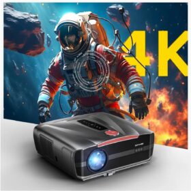Ultra HD 4K Smart Projector with Netflix – 2400 ANSI, HDR10+, Auto Focus, Dolby Audio, Gaming Mode