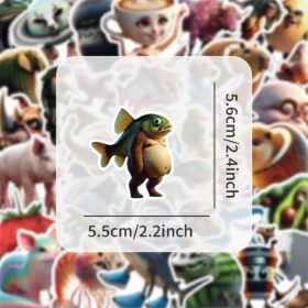 100PCS Large Italian Brainrot Stickers | Tung Sahur, Tralalero & Cappuccina Vinyl Decals | Waterproof Meme Stickers for Laptops, Water Bottles & Scrapbooking