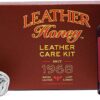 Leather Honey Complete Leather Care Kit – 2-in-1 Cleaner & Conditioner with Applicator Cloths | Non-Toxic, Made in USA Formula for Furniture, Car Seats, Jackets & Shoes