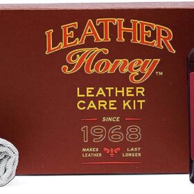 Leather Honey Complete Leather Care Kit – 2-in-1 Cleaner & Conditioner with Applicator Cloths | Non-Toxic, Made in USA Formula for Furniture, Car Seats, Jackets & Shoes