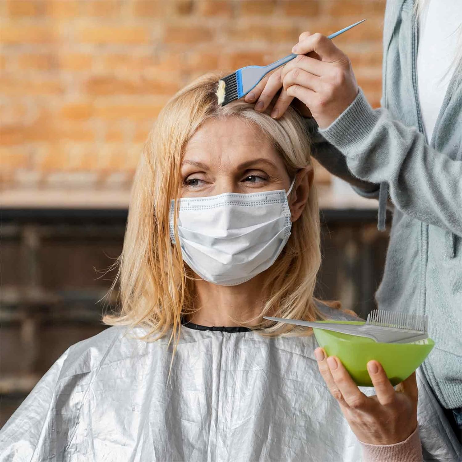 Professional Hair Dye Brush Set - 2 Piece Tinting Comb & Coloring Applicator Kit for Salon, Home DIY, Hair Tinting