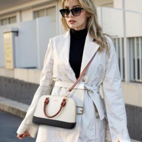 LOVEVOOK Small Crossbody Purse for Women – Classic Dome Satchel with Double Zipper & Top Handle