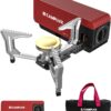CAMPLUX FoldGo Portable Butane Stove, 7500 BTU Collapsible Camping Stove with Carry Bag & Piezo Ignition