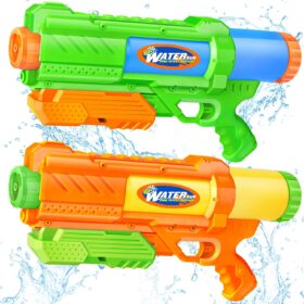 DUNEMEI 1200CC High Power Water Guns - 2 Pack Large Capacity Soaker Blasters for Kids & Adults - Leak-Resistant Summer Pool & Beach Toys