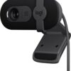 Logitech Brio 101 1080p Webcam – Auto Light Correction, Built-in Mic, Privacy Shutter, USB-A (Black)