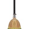 Yocada 60-Inch Heavy-Duty Corn Broom – Premium Indoor/Outdoor Broom with 7-Row Stitch for Courtyard, Garage, and Warehouse