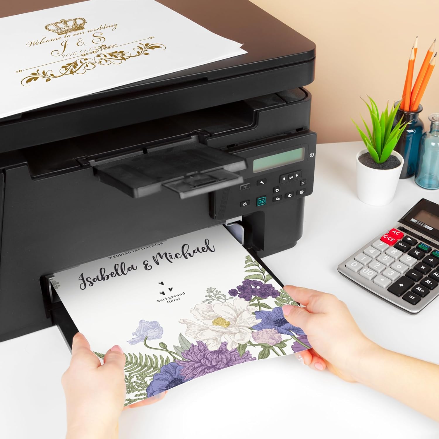 Premium White Cardstock 8.5” x 11” – 92lb/250gsm Heavy Weight Thick Printer Paper (100 Sheets) – Ideal for DIY Crafts, Invitations, and Business Cards