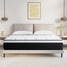 12 Inch Hybrid Spring Mattress, Medium Soft Full Size, Adaptive Pressure Relief & Cooling Bed-in-a-Box