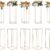 VEVOR Gold Geometric Flower Stand - Set of 10, 31.5” Modern Metal & Acrylic Centerpiece Columns for Weddings, Events, and Reception Décor