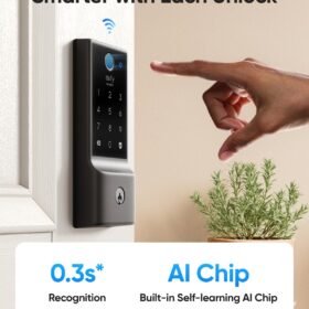 eufy Security C220 Smart Lock with Wi-Fi - Fingerprint Keyless Entry Deadbolt, App Control, IP53 Weatherproof