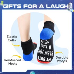 HAPPYPOP Fart Socks for Men & Women - Novelty Sarcasm Gifts, Humorous Gag Present