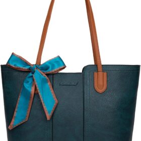 Montana West Women's Leather Tote Bag & Medium Top Handle Satchel Purse - Elegant Western Style Shoulder Handbag