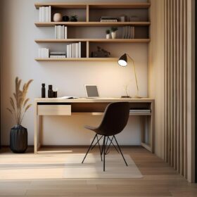 Premium Heavy Duty Office Chair Mat for Hardwood Floors – 2mm Thick Non-Slip Hard Wood Floor Protector, Transparent Desk Mat for Rolling Chairs (20x30)