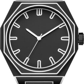 GORBEN Unisex Minimalist Quartz Watch – Creative Anime Series Black & White Sketch Dial for Sports & Fashion