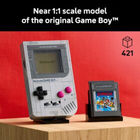 LEGO Super Mario NES Game Boy Building Set for Adults 18+, Collectible Retro Gaming Model with Display Stand & Game Paks, Creative DIY Hobby Gift Idea for Men & Women (72046)