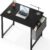 OLIXIS 31 Inch Small Computer Desk with Storage Bag – Modern Home Office Writing Table for Bedroom & Gaming, Black