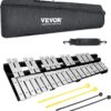 VEVOR 30-Note Professional Glockenspiel Bell Kit with Adjustable Stand, 8 Practice Pads, Mallets, and Backpack for Students & Adults