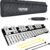 VEVOR 30-Note Professional Glockenspiel Bell Kit with Adjustable Stand, 8 Practice Pads, Mallets, and Backpack for Students & Adults