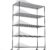 NSF Certified 5-Tier Commercial Wire Shelving Unit – 6000 lb Heavy Duty Adjustable Storage Rack with Wheels, Shelf Liners, and Leveling Feet (48” L x 24” D x 82” H)