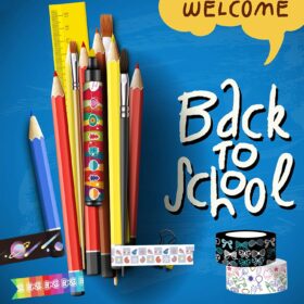 KUNMINGER 40-Roll Washi Tape Set – 15mm Decorative Masking Tape for Scrapbooking, Journaling, DIY Crafts & Party Decor