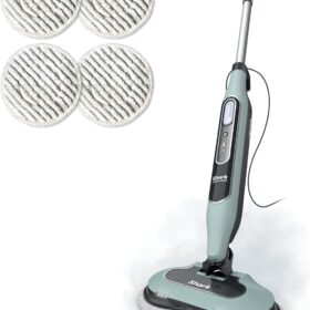 Shark Steam & Scrub (S8001) - Hard Floor Steam Mop with Sanitizing, LED Lights & XL Tank (Hawaiian Grey)